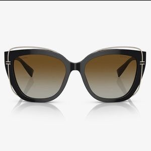 NWOT/perfect cond Tiffany&Co Sunglasses TF4148 Cat Eye shape in Black & gold 😍